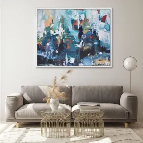 Abstract 207 Framed Canvas