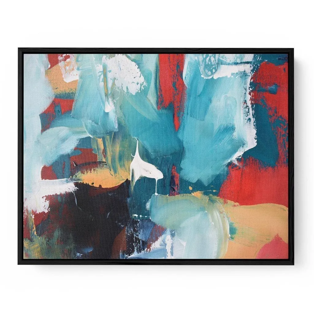 Abstract 220 Framed Canvas