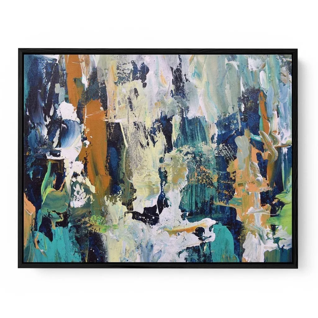 Abstract 284 Framed Canvas