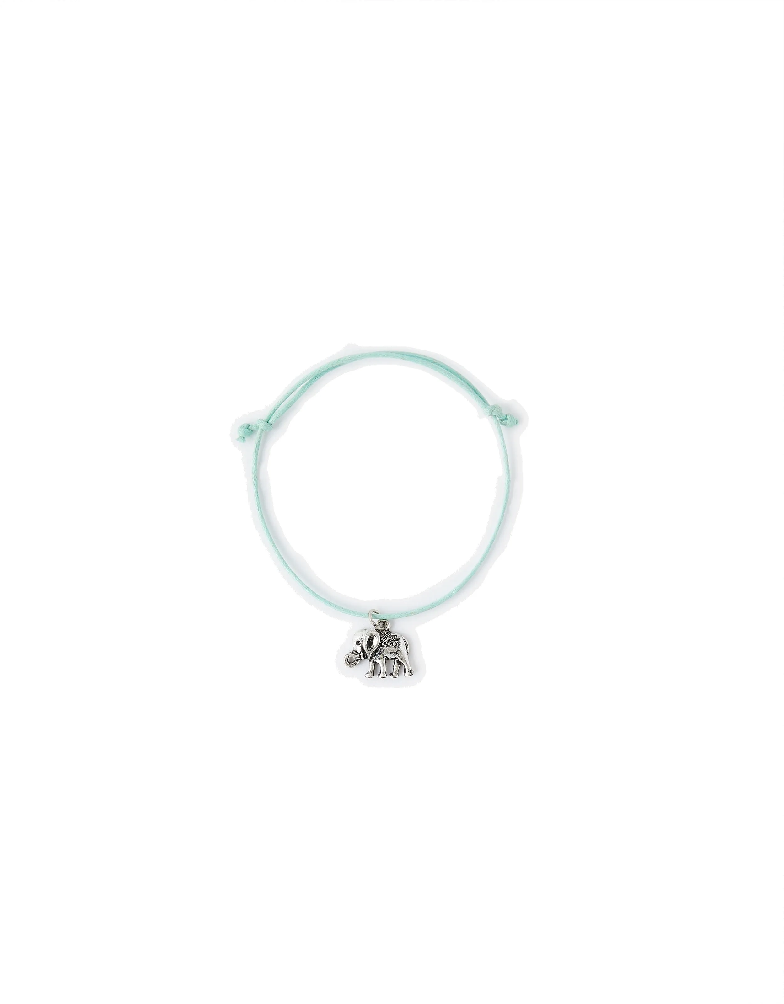 Accessorize London Ellie The Elephant Cord Anklet