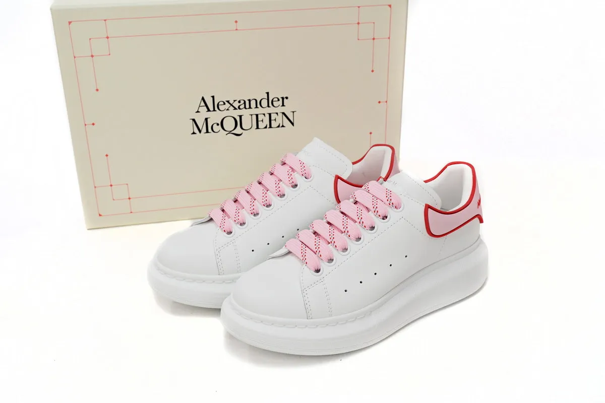 ALEXANDER MCQUEEN " WHITE/PINK CARNELIAN RED "