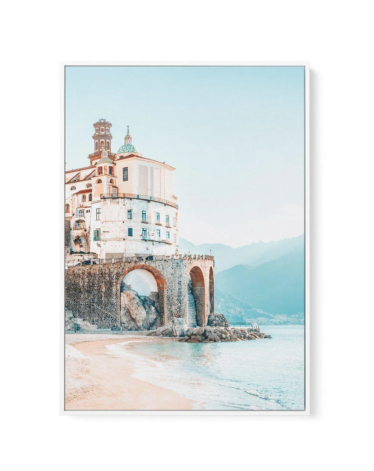 Amalfi Sunsets II | Framed Canvas Art Print