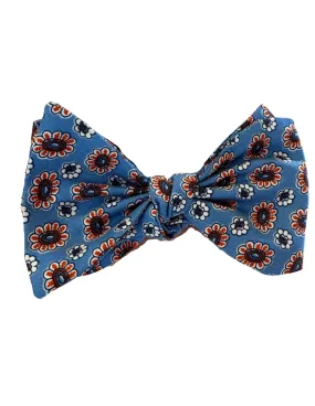 Artsy Daisy Bow Tie | Blue Mix