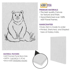 Bear DIY Canvas Base for Painting