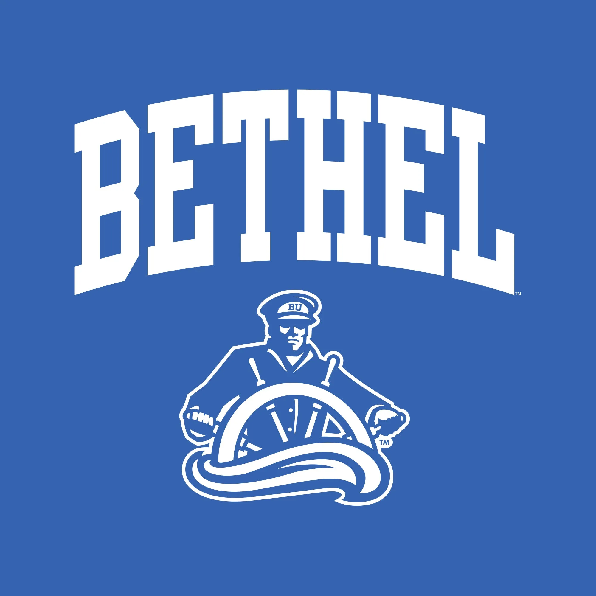 Bethel University Pilots Arch Logo Tank Top - Royal