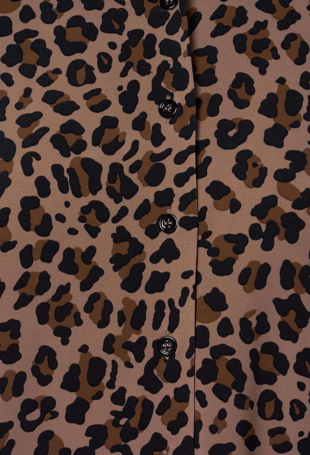 Blouse in Leopard / Camel