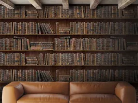 Book Shelves Wallpaper