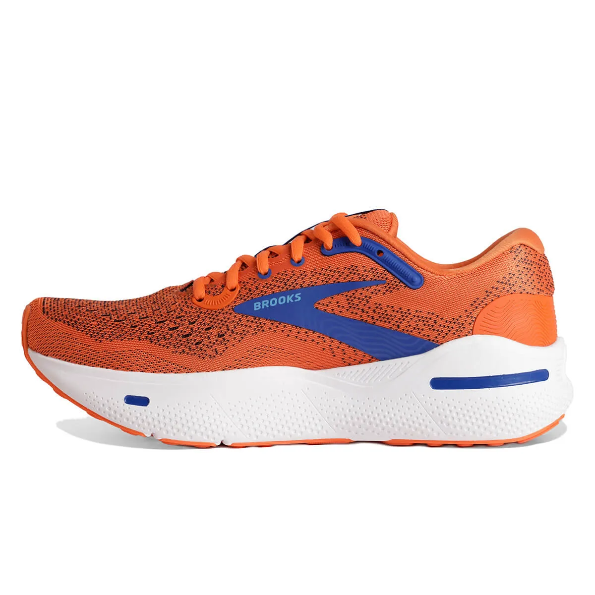 Brooks Ghost Max Mens | Red Orange/black/surf the Web