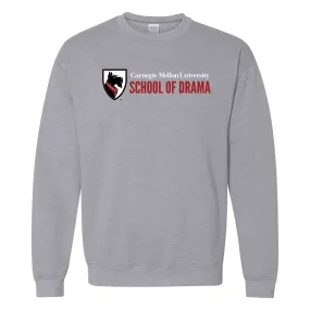 Carnegie Mellon University Tartans School of Drama Canvas Crewneck Sweatshirt - Sport Grey