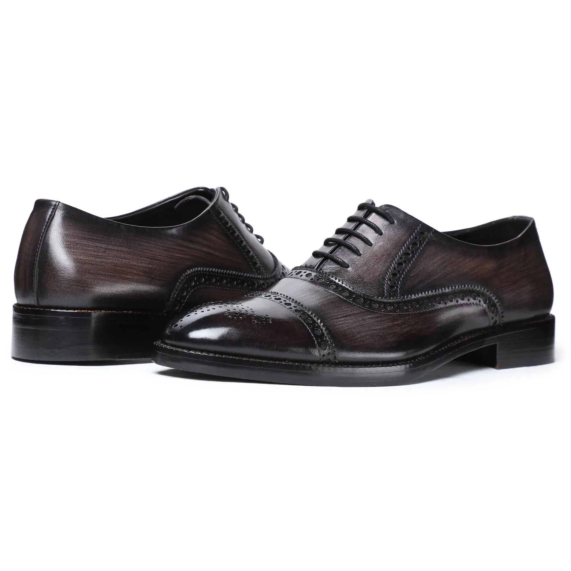 Classic Captoe Oxford - Coffee