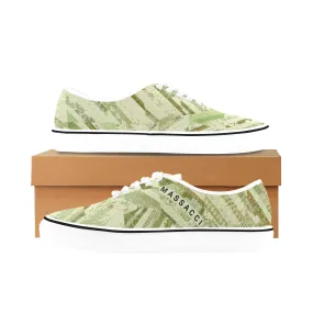 Fresh cut grass, Men's Classic Canvas Low Top Sneakers