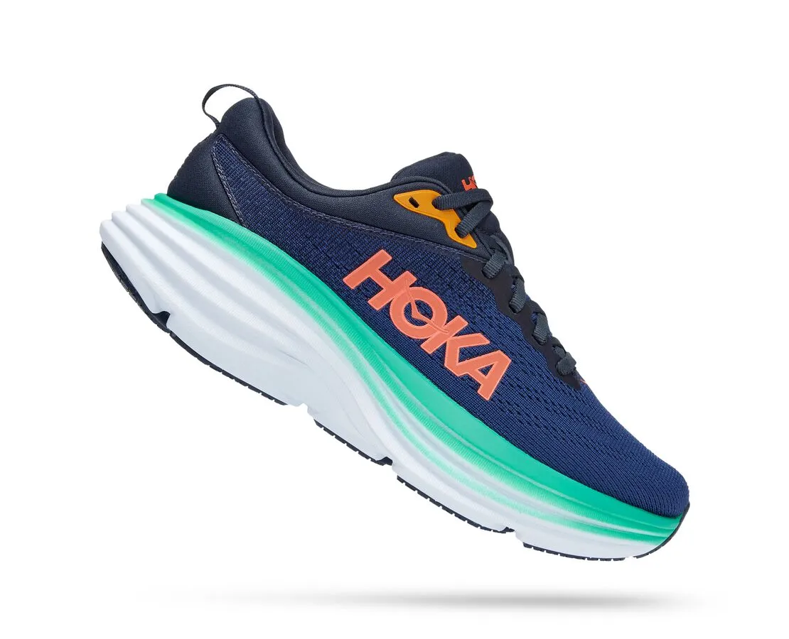 HOKA - Womens Bondi 8 Outer Space/Bellwether Blue