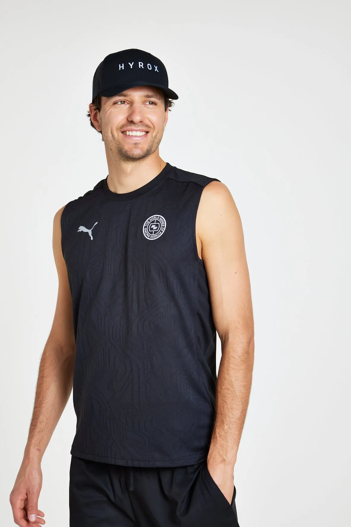 HYROX|PUMA LS Training Tank - Black