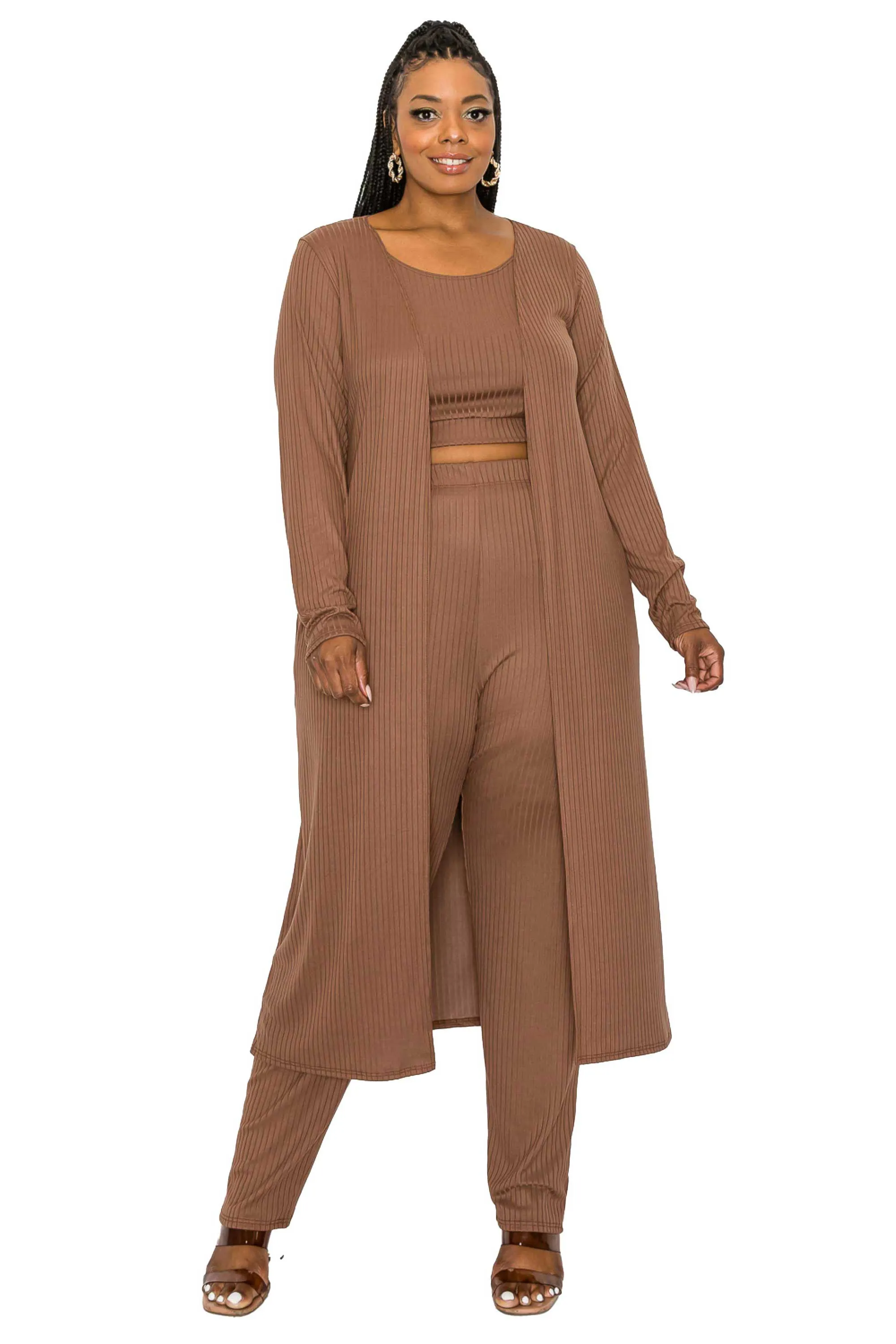 Khloe Three Piece Rib Set