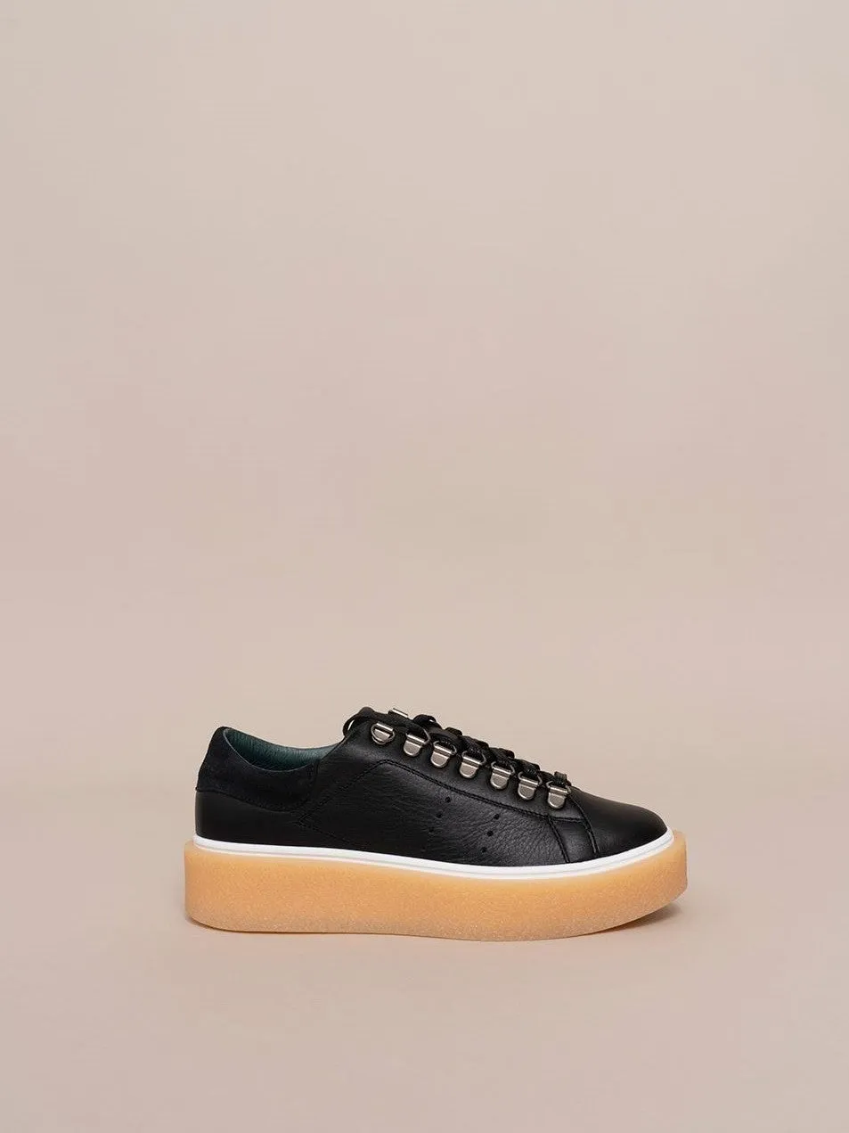 Leather Platform Sneakers