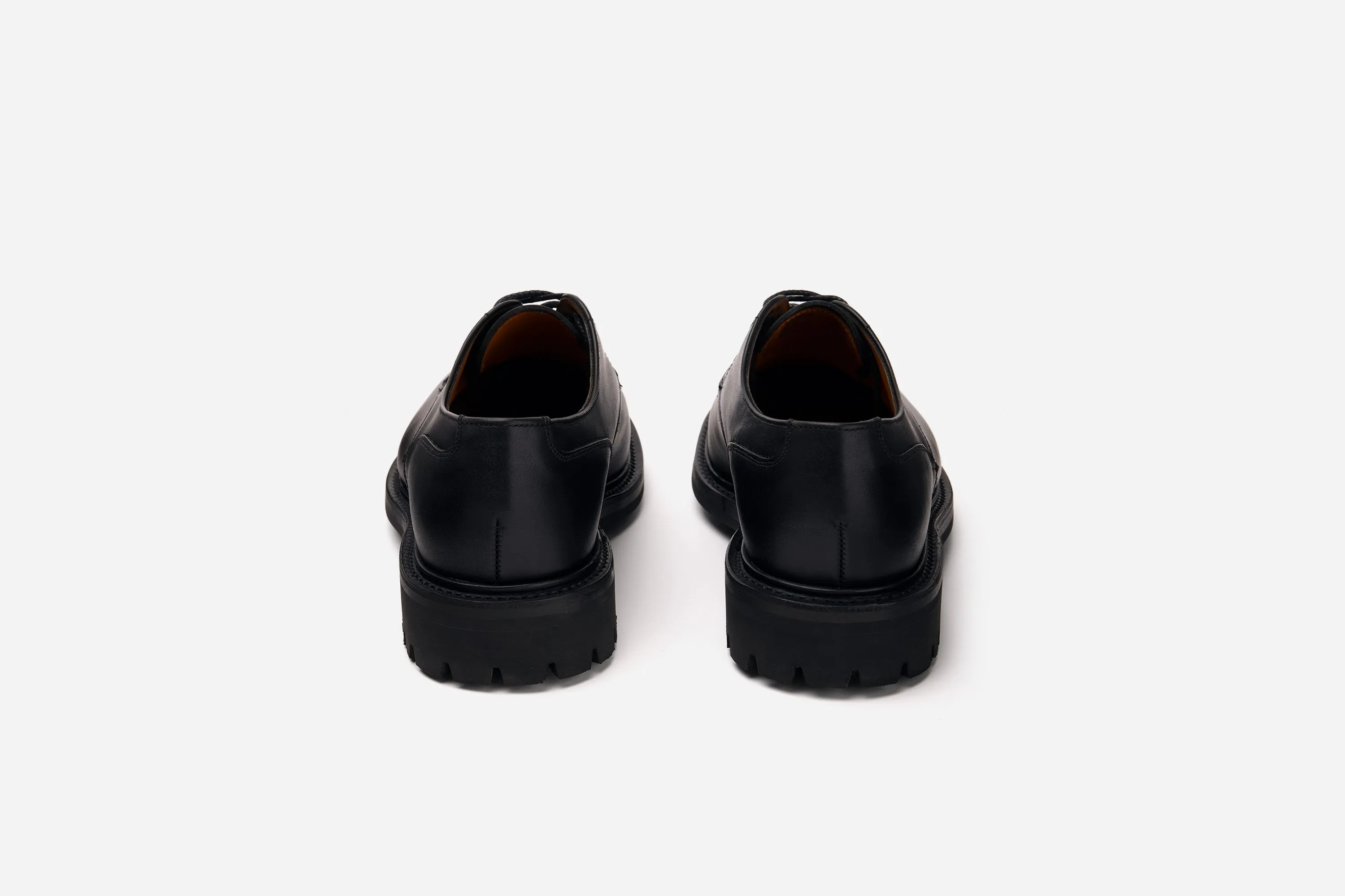 Lug Sole Derby ~ Black Waxy Leather