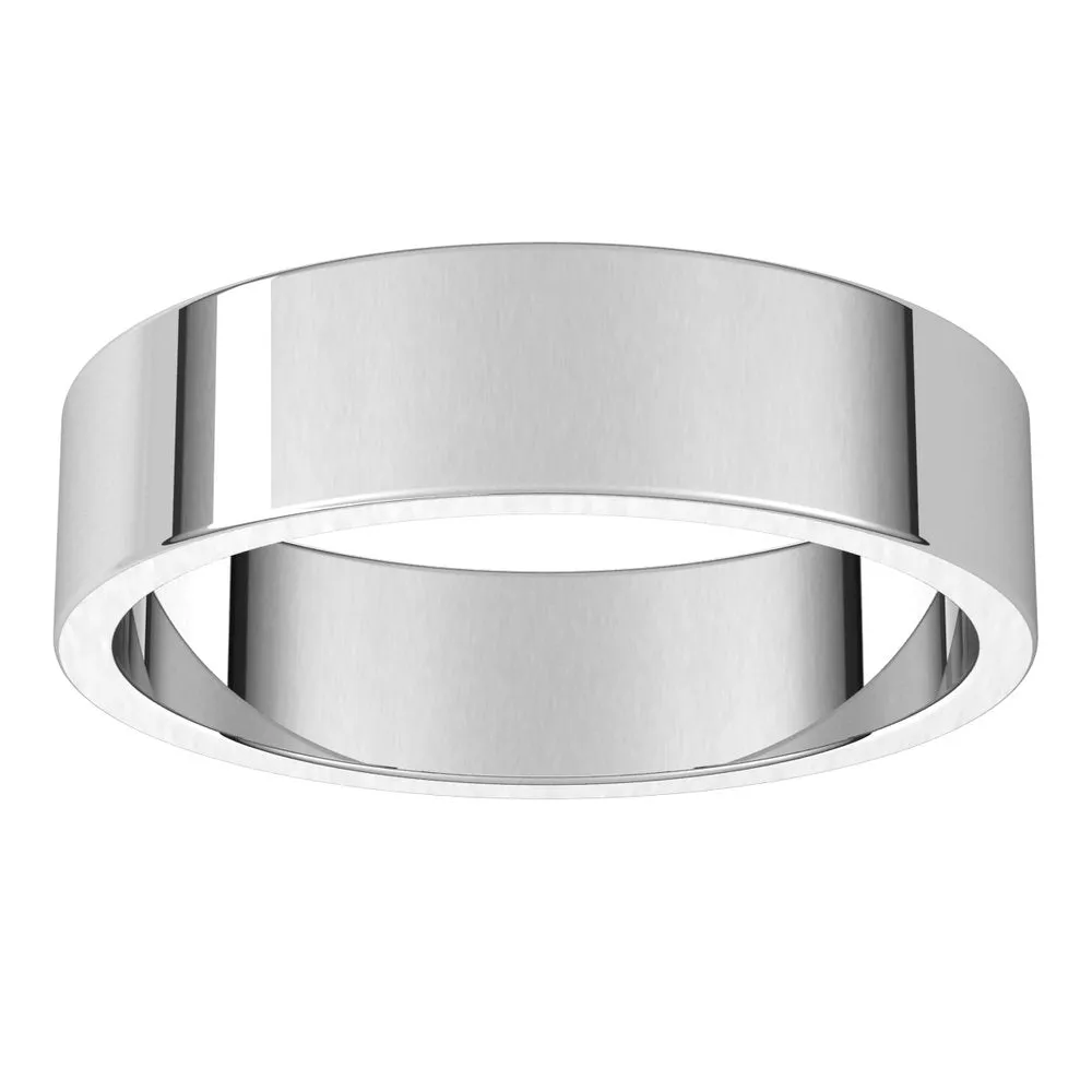 Men's flat Wedding Band | 5MM