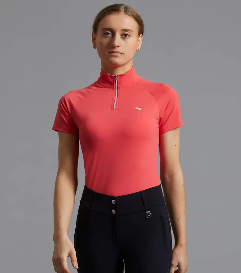 PEI Aura Ladies Riding Shirt (Coral Pink)