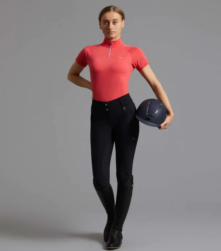 PEI Aura Ladies Riding Shirt (Coral Pink)