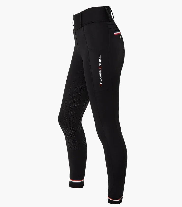 PEI Mirillo Ladies Full Seat Gel Riding Tights (Black)