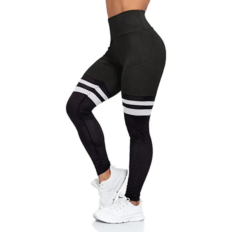 Priscilla Scrunch Dual Stripes Leggings