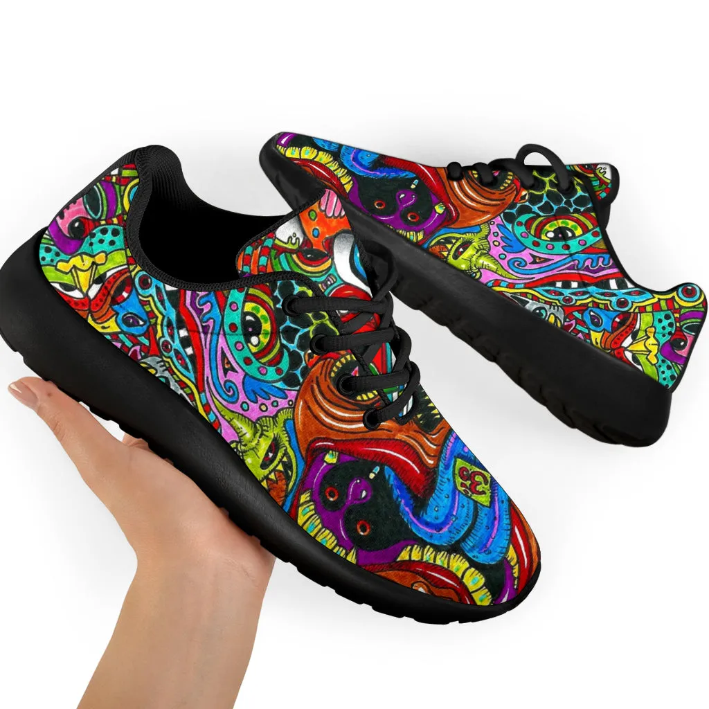 Psychedelic Art Sport Sneakers