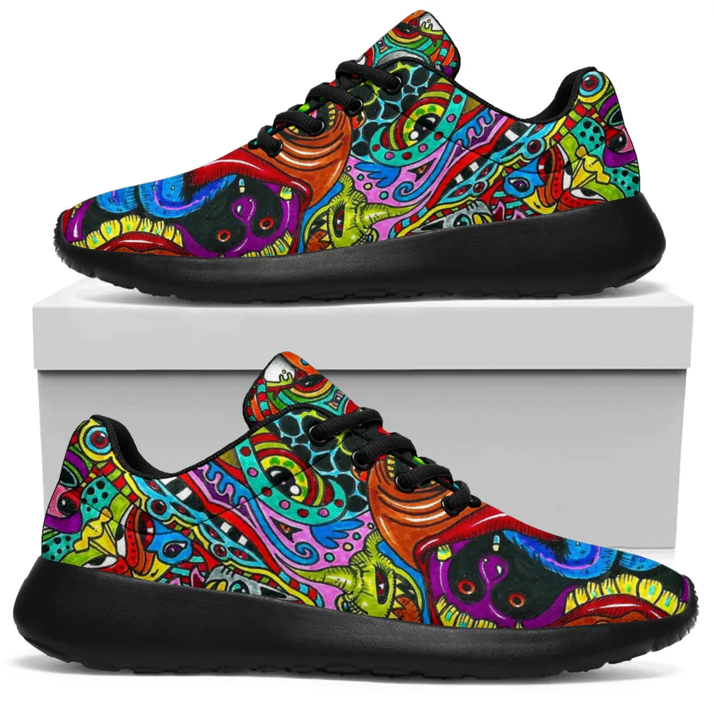 Psychedelic Art Sport Sneakers