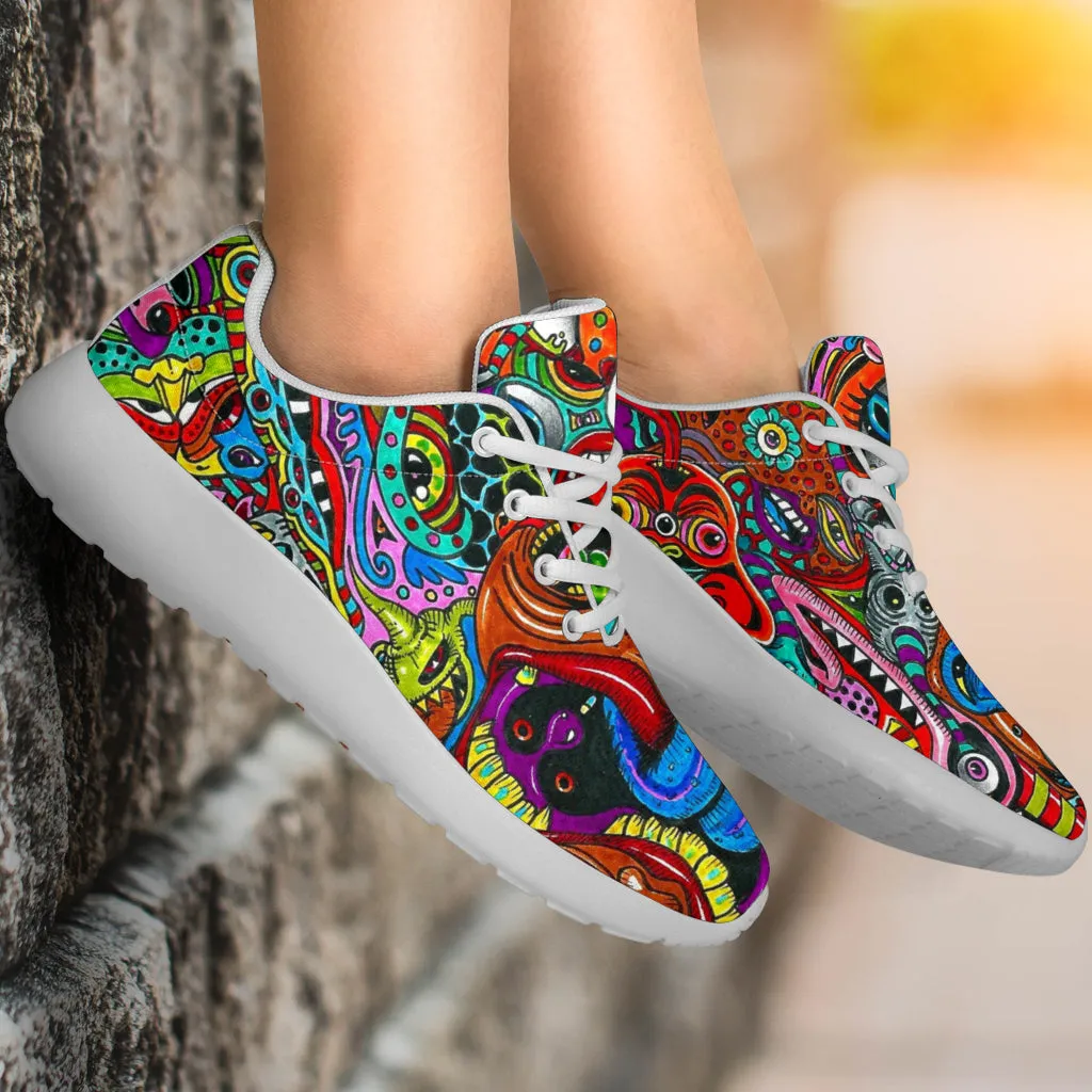 Psychedelic Art Sport Sneakers