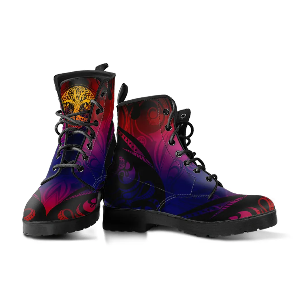 Tree Of Life Custom Vegan Boots